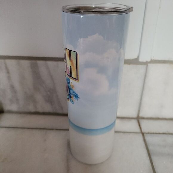 Beach Life Handmade 20 oz sublimated skinny tumbler - Picture 2 of 4